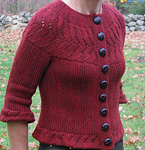 handknit cardigan;