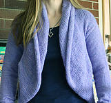 handknit open cardigan