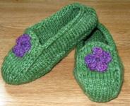 knitted slippers