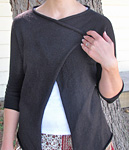 Adrift cardigan knit pattern by Carol Feller