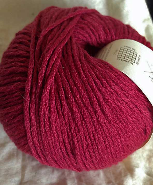 Rowan Calmer yarn Garnet #492