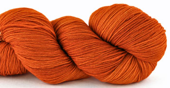 Malabrigo Sock Yarn color terracotta