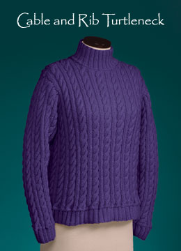 Vermont Fiber Designs Cable and Rib Turtleneck