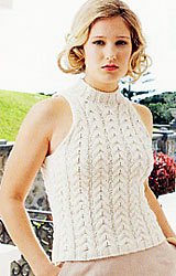 Jo Sharp Knit Issue 5, Jo Sharp Desert Garden Aran Cable Vest