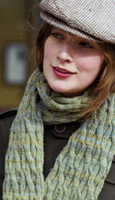 Reynolds Odyssey Cable Scarf Kit,  merino wool knitting yarn