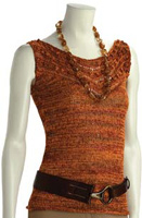 Adrienne Vittadini Nicole Wide V-Neck Tank knitting pattern