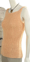 Adrienne Vittadini Samantha Ribbed Tank knitting pattern