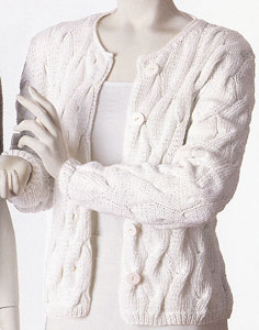 Vittadini Spring 2000 vol 14 - Miranda Cabled Cardigan